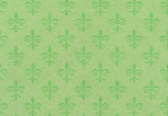 Royalcore antique interior furniture design fabrics - green fleur de lis pattern